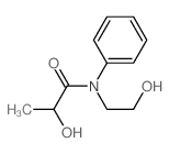 2-hydroxy-N-(2-hydroxyethyl)-N-phenyl-propanamide structure