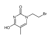 1-(2-bromoethyl)-5-methylpyrimidine-2,4-dione结构式