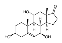 Androst-5-en-17-one, 3,7,11-trihydroxy-, (3beta,7beta,11alpha)- (9CI) Structure