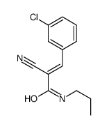 3-(3-chlorophenyl)-2-cyano-N-propylprop-2-enamide Structure