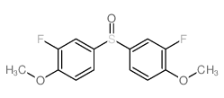 2-fluoro-4-(3-fluoro-4-methoxy-phenyl)sulfinyl-1-methoxy-benzene structure
