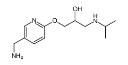 5-Aminomethyl-2-(3'-isopropylamino-2'-hydroxy-propoxy)-pyridine Structure