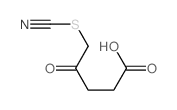 Pentanoic acid,4-oxo-5-thiocyanato- structure