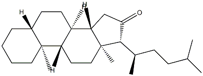 26,27-Dinor-5α-ergostan-16-one structure