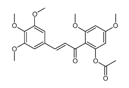 2'-acetoxy-3,4,5,4',6'-pentamethoxy-chalcone结构式