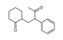 2-(3-oxo-2-phenylbutyl)cyclohexan-1-one Structure