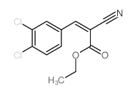 2-Propenoic acid,2-cyano-3-(3,4-dichlorophenyl)-, ethyl ester Structure