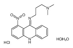 N',N'-dimethyl-N-(1-nitroacridin-9-yl)propane-1,3-diamine,hydrate,dihydrochloride Structure