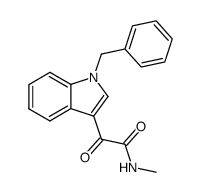 2-(1-benzyl-indol-3-yl)-N-methyl-2-oxo-acetamide结构式