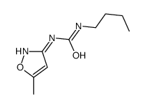 1-butyl-3-(5-methyl-1,2-oxazol-3-yl)urea结构式