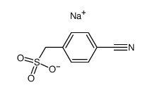 (4-cyano-phenyl)-methanesulfonic acid , sodium-salt Structure