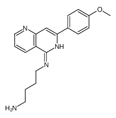 N'-[7-(4-methoxyphenyl)-1,6-naphthyridin-5-yl]butane-1,4-diamine Structure