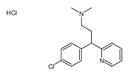 gamma-(4-chlorophenyl)-N,N-dimethyl-2-propylaminopyridine hydrochloride结构式