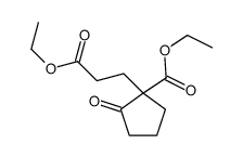 ethyl 1-(3-ethoxy-3-oxopropyl)-2-oxocyclopentane-1-carboxylate Structure