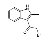 2-bromo-1-(2-methyl-indol-3-yl)-ethanone结构式