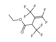 ethyl 4,4-difluoro-2,3-bis(trifluoromethyl)but-3-enoate Structure