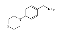 (4-thiomorpholin-4-ylphenyl)methylamine结构式
