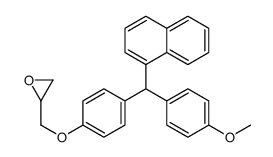 2-[[4-[(4-methoxyphenyl)-naphthalen-1-ylmethyl]phenoxy]methyl]oxirane Structure