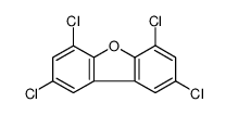 2,4,6,8-tetrachlorodibenzofuran structure