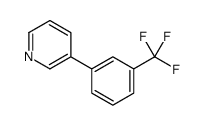3-[3-(trifluoromethyl)phenyl]pyridine Structure