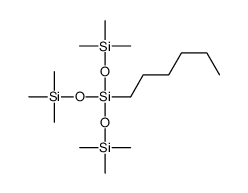 hexyl-tris(trimethylsilyloxy)silane结构式