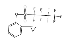 1,1,2,2,3,3,4,4,4-Nonafluoro-butane-1-sulfonic acid 2-cyclopropyl-phenyl ester Structure
