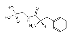 acide L-phenylalanyl-aminomethylphosphonique结构式