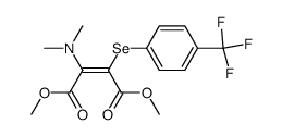 (Z)-2-Dimethylamino-3-(4-trifluoromethyl-phenylselanyl)-but-2-enedioic acid dimethyl ester结构式