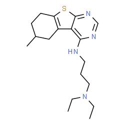 N1,N1-diethyl-N3-(6-methyl-5,6,7,8-tetrahydrobenzo[4,5]thieno[2,3-d]pyrimidin-4-yl)propane-1,3-diamine picture
