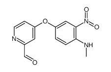 4-(4-Methylamino-3-nitro-phenoxy)-pyridine-2-carbaldehyde structure