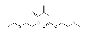 bis(2-ethylsulfanylethyl) 2-methylidenebutanedioate结构式