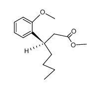 (R)-(-)-3-(o-Anisyl)heptansaeuremethylester Structure