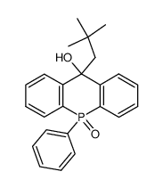 10-(2,2-dimethyl-propyl)-5-oxo-5-phenyl-5,10-dihydro-5λ5-acridophosphin-10-ol结构式