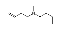 N-butyl-N,3-dimethylbut-3-en-1-amine结构式