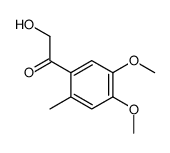 1-(4,5-dimethoxy-2-methylphenyl)-2-hydroxyethanone结构式