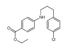 ethyl 4-[3-(4-chlorophenyl)propylamino]benzoate Structure