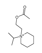 2-(1-propan-2-ylpiperidin-1-ium-1-yl)ethyl acetate Structure