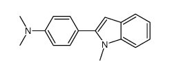 N,N-dimethyl-4-(1-methylindol-2-yl)aniline Structure