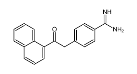 4-(2-naphthalen-1-yl-2-oxoethyl)benzenecarboximidamide结构式