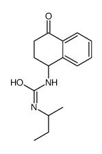 1-butan-2-yl-3-(4-oxo-2,3-dihydro-1H-naphthalen-1-yl)urea结构式