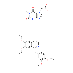 drotavarine-theophylline-7-acetate结构式