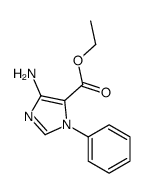 ethyl 5-amino-3-phenylimidazole-4-carboxylate结构式