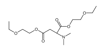 bis(2-ethoxyethyl) (2S)-2-(dimethylamino)butanedioate Structure