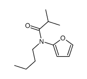 N-butyl-N-(furan-2-yl)-2-methylpropanamide结构式