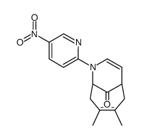 3,4-dimethyl-7-(5-nitro-pyridin-2-yl)-7-aza-bicyclo[4.3.1]deca-3,8-dien-10-one结构式