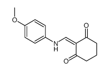 2-[(4-methoxyanilino)methylidene]cyclohexane-1,3-dione Structure