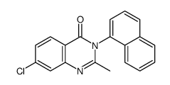 7-chloro-2-methyl-3-naphthalen-1-ylquinazolin-4-one Structure