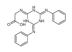 2-[(4,6-dianilino-1,3,5-triazin-2-yl)amino]acetic acid Structure