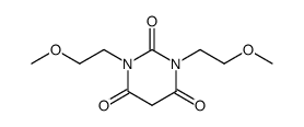 1,3-Bis(2-methoxyethyl)-2,4,6(1H,3H,5H)-pyrimidinetrione结构式