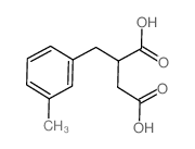 Butanedioic acid,2-[(3-methylphenyl)methyl]-结构式